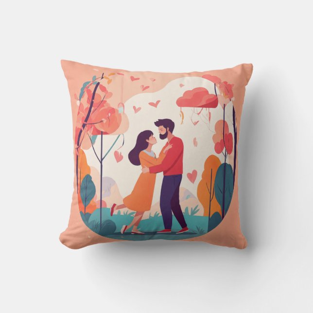 "Romantische Liebe" Kissen (Vorderseite)