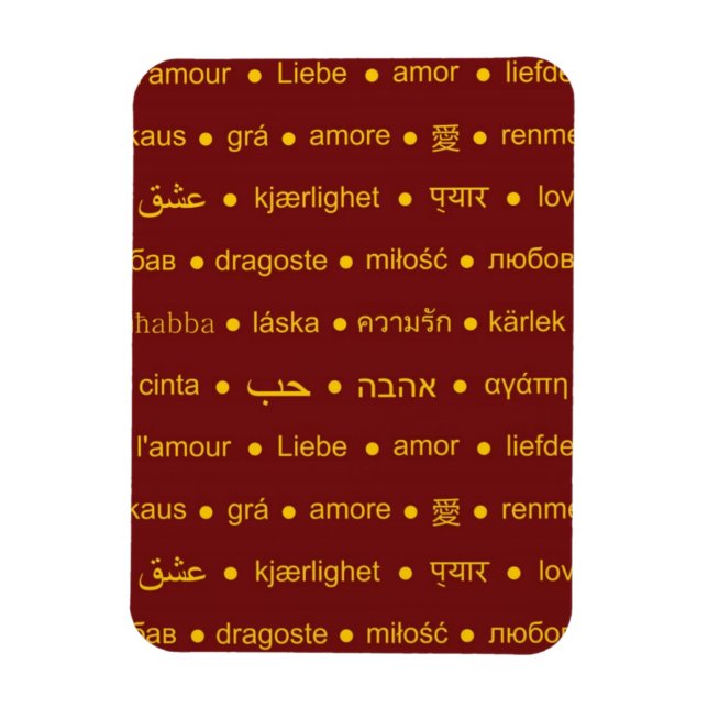 Romantische Liebe Magnet (Vertikal)