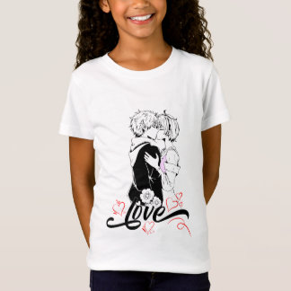 Romantische Liebe  Paar Kuss Valentinstag Design T-Shirt