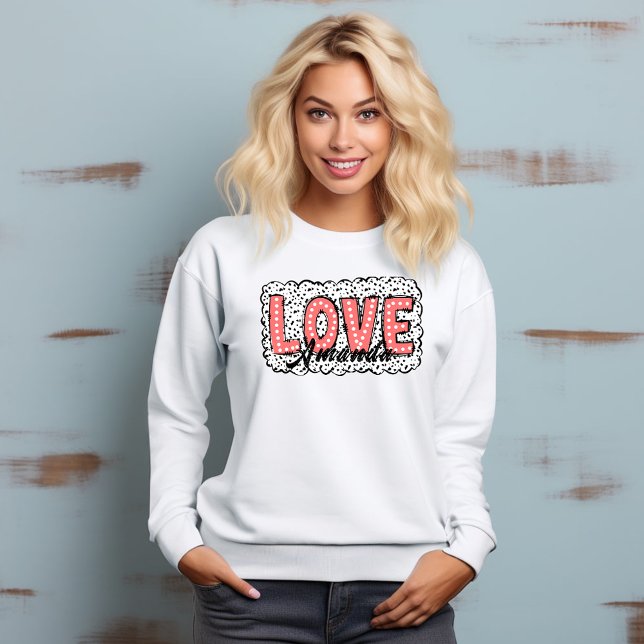 Romantische Liebe Rosa getönte Dalmatinierung T -  T-Shirt (Von Creator hochgeladen)