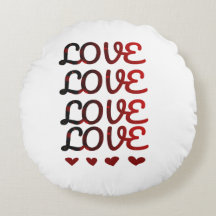 Romantische Liebe Rundkissen, Valentiner GESCHENKE