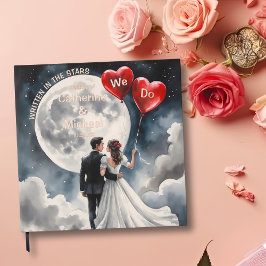 Romantische Liebe über Cloud Nine Märchenhochzeit Gästebuch