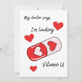 Romantische Liebe Valentinstag Karte - bearbeitbar