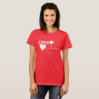 Romantische Liebe Valentinstag T-Shirt