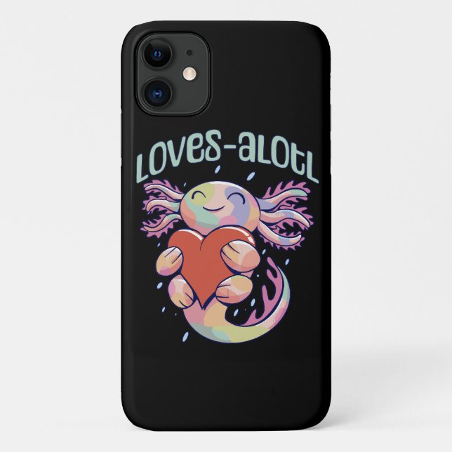 Romantische Lieben - fröhliches axolotl Case-Mate iPhone Hülle (Rückseite)