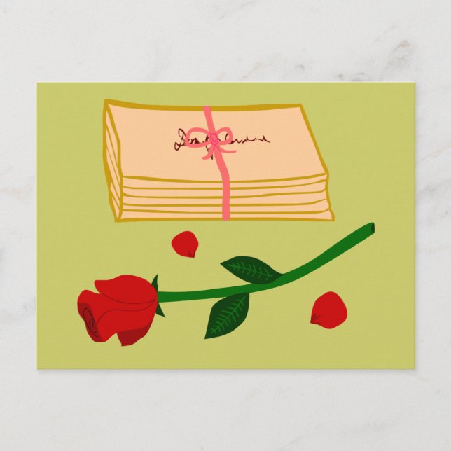 Romantische Lieben Postkarte (Vorderseite)