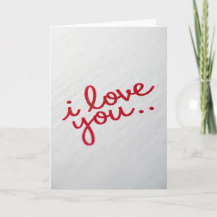 Romantische Liebes-Sparkling-Karte Karte