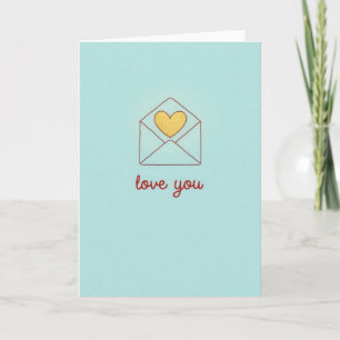 Romantische Liebesbriefkarte Karte