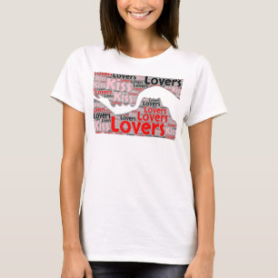 Romantische Liebhaber Kiss T - Shirt Tee Shirt