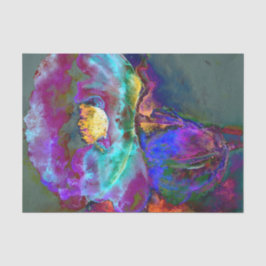 Romantische lila aquamarine Blume Seidenpapier