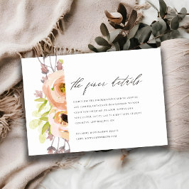 ROMANTISCHE, LILA, BLUE FLOTTENINFORMATION EINLADUNG