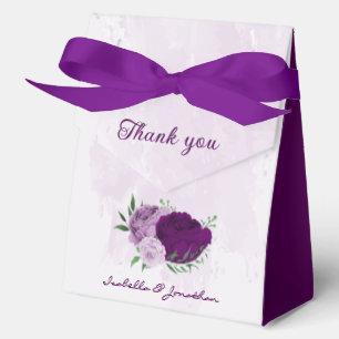 Romantische lila Blumen Grün Geschenkschachtel