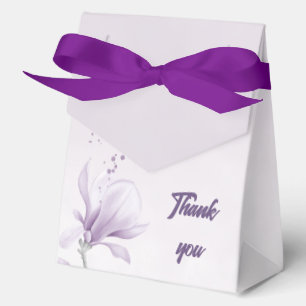 Romantische lila Blumen Hochzeit  Geschenkschachtel