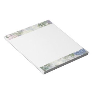 Romantische lila rosa Blumen Notizblock