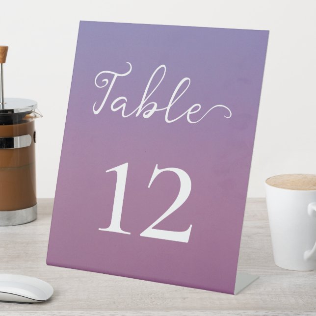 Romantische lila Sonnenuntergang Schneeberge Hochz Sockelschild (In Situ)