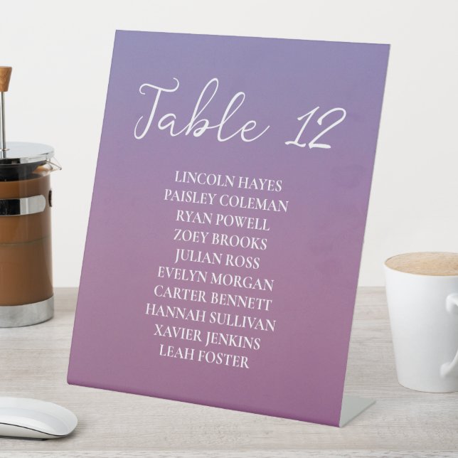 Romantische lila Sonnenuntergang Schneeberge Hochz Sockelschild (In Situ)