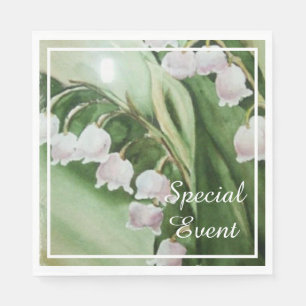 ROMANTISCHE LILIE DES TAL-BLUMEN-PARTY SERVIETTE