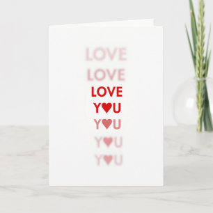 Romantische Love You Karte