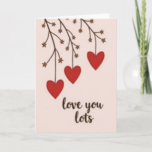 Romantische Love-You-Lots-Karte Karte