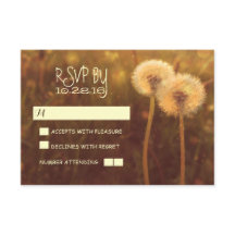 Romantische Lüstern rustikale Hochzeitskarten RSVP