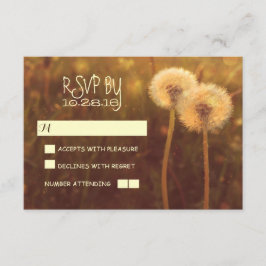 Romantische Lüstern rustikale Hochzeitskarten RSVP Karte