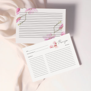 Romantische Magnolia Brautparty Rezept Karte