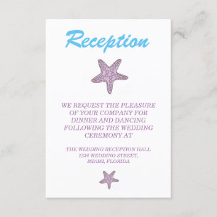 Romantische Märchen Meerjungfrau Hochzeitsempfang Begleitkarte