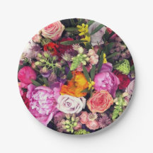 Romantische mehrfarbige Papierplatte