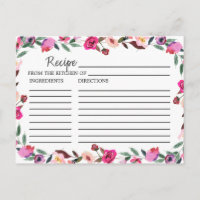 Romantische Messe Brautparty Weinkarte