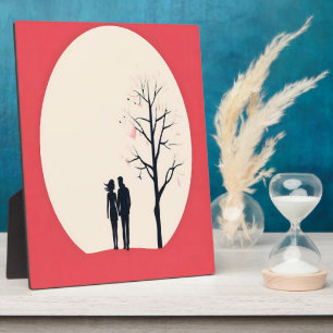 Romantische Minimalistische Coupé Art Fotoplatte