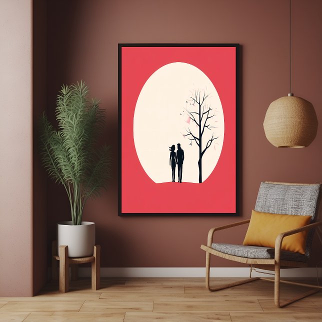 Romantische Minimalistische Coupé Art Poster (Von Creator hochgeladen)