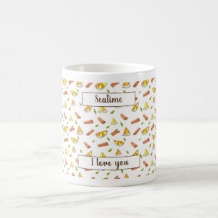 Romantische Minimalistische hübsch Happy Summer Co Kaffeetasse