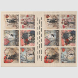 Romantische Mischmedien - Hintergrund 1 Seidenpapier