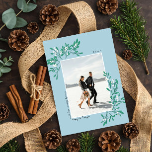 Romantische Mistletoe - Foto Ferienkarte Feiertagskarte