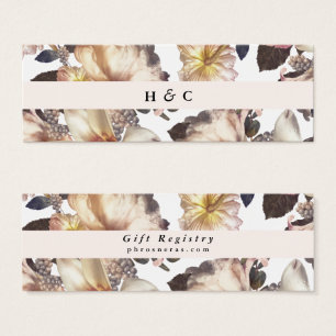 Romantische moderne Blume Blumengiftregister Beila