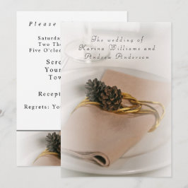 Romantische moderne Hochzeitseinladung Einladung