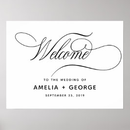 Romantische moderne Kalligrafie - Typografie Poster