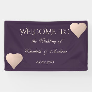 Romantische Moderne stilvolle Herts Wedding Banner