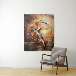 Romantische Momente Wandteppich