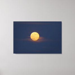 Romantische Mondlicht Watercolor Originelle Kunst, Leinwanddruck