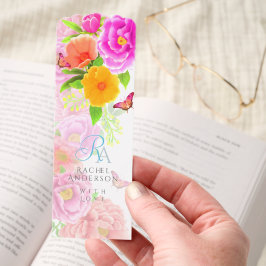 Romantische Monogram Peonies Garden White