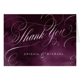 Romantische Moody Pflaume Hochzeitkalligraphie dan