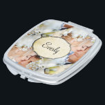 Romantische Mrs. Your Foto Wedding Mirrored Compac Taschenspiegel<br><div class="desc">Romantische Mrs. Your Foto Wedding Gift Mirrored Compact</div>
