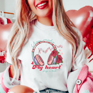 Romantische Musik, du machst mein Herz zu einem Be T-Shirt