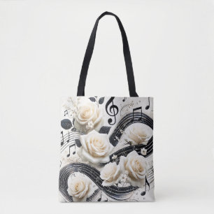 Romantische Musikalische Rose – Elegantes Creme-Sc