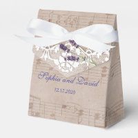 Romantische Musikblatt Lavender Wedding Custom