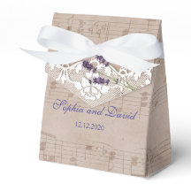 Romantische Musikblatt Lavender Wedding Custom