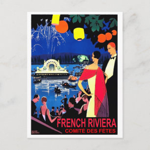 Romantische Nacht an der französischen Riviera, Vi Postkarte
