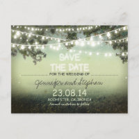 romantische Nachtlichter moderne Save-the-Date