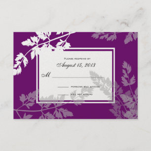 Romantische Natur/ Hochzeitsaktionskarte RSVP Karte